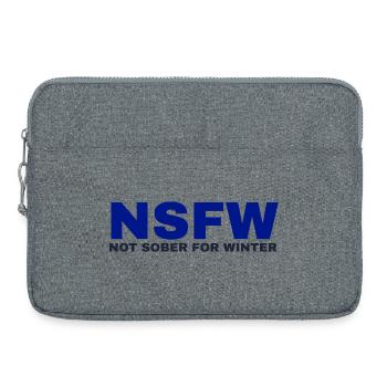 Not Sober For Winter - Glühweinliebhaber - Laptoptasche 15" - Grau meliert - Vorne