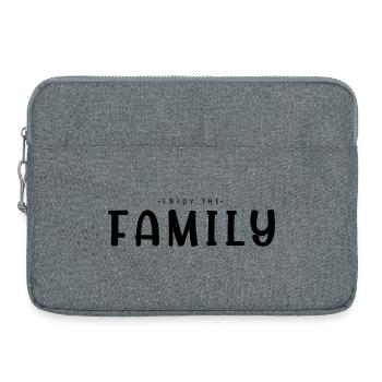 Enjoy The Family - Laptop bag 15" - heather grey - Front