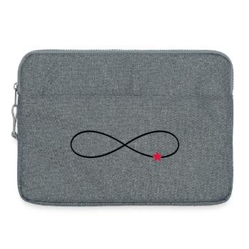 Infinity Sign Star Luck Infinite - Laptop bag 15" - heather grey - Front