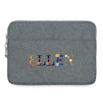 NOM ELLEN DÉCORÉ DE FLEURS - Sacoche pour ordinateur portable 15 pouces - gris chiné - Devant