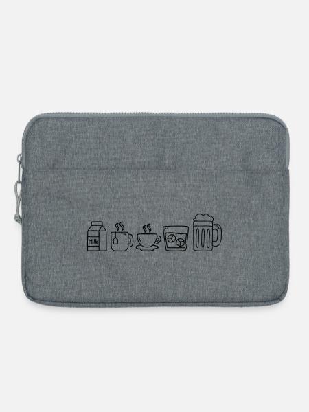 Bitte Design hochladen - Laptoptasche 15" - Grau meliert