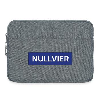 Logo de la boîte Nullvier - Sacoche pour ordinateur portable 15 pouces - gris chiné - Devant