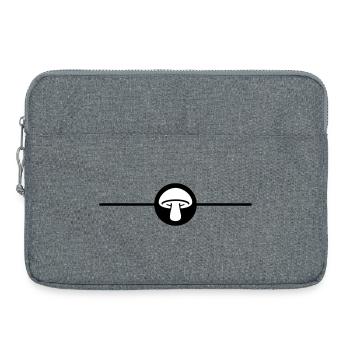 Mushroom Toadstool Icon - Laptop bag 15" - heather grey - Front