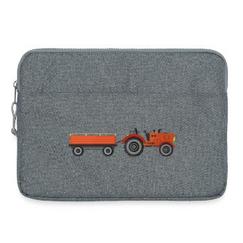 tracteur - Sacoche pour ordinateur portable 15 pouces - gris chiné - Devant
