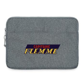 Lazy captain - Laptop bag 15" - heather grey - Front