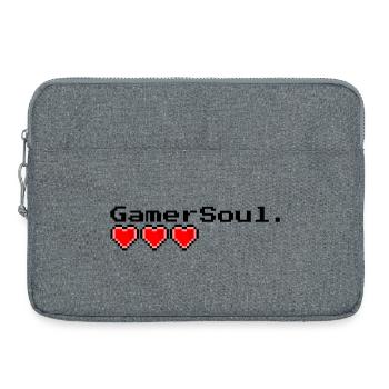 Gamer Soul - Laptop bag 15" - heather grey - Front