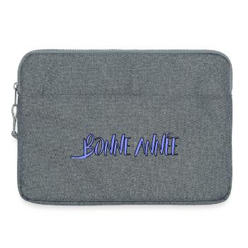 BONNE ANNEE. NOËL. ANNEE. ANNIVERSAIRE. RETRAITE. - Sacoche pour ordinateur portable 15 pouces - gris chiné - Devant