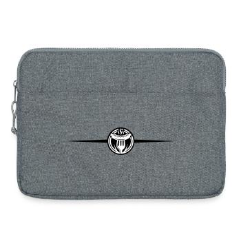 Wurst Bratwurst Symbol - Laptoptasche 15" - Grau meliert - Vorne