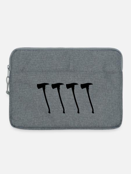 Feuerwehraxt - Laptoptasche 15" - Grau meliert