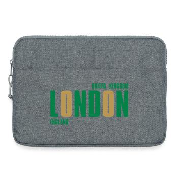 London – England Lyric Design - Laptoptasche 15" - Grau meliert - Vorne