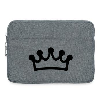 Symbolisme de la couronne - Sacoche pour ordinateur portable 15 pouces - gris chiné - Devant