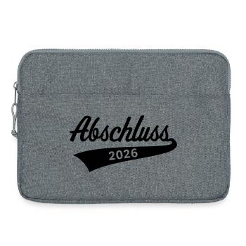 Abschluss 2026 (Schulabschluss / Black) - Laptoptasche 15" - Grau meliert - Vorne