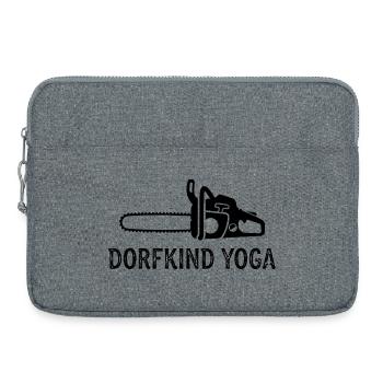 Tronçonneuse de yoga Village Kid - Sacoche pour ordinateur portable 15 pouces - gris chiné - Devant