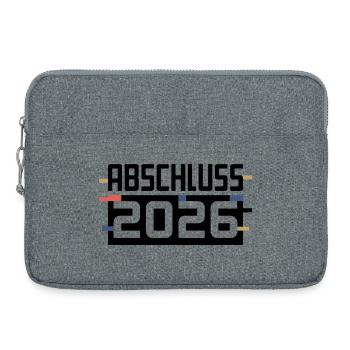 Design de la remise des diplômes 2026 - Sacoche pour ordinateur portable 15 pouces - gris chiné - Devant
