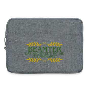 Beamter: Verantwortung zählt - Laptoptasche 15" - Grau meliert - Vorne