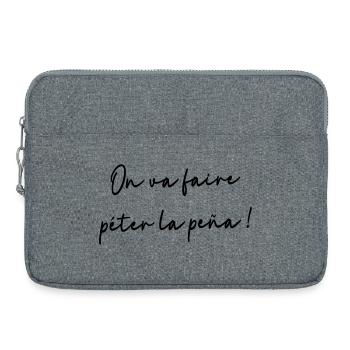 Wir werden die Peña blasen! - Laptoptasche 15" - Grau meliert - Vorne
