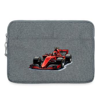 Graphismes de voitures de course - Sacoche pour ordinateur portable 15 pouces - gris chiné - Devant