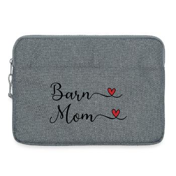 Maman de l’écurie - Mère de l’écurie - Sacoche pour ordinateur portable 15 pouces - gris chiné - Devant
