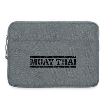 Muay Thai - Laptop bag 15" - heather grey - Front