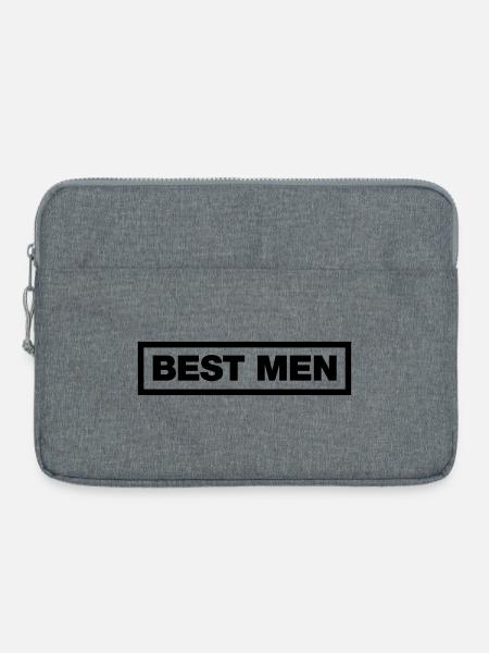 Best men - Laptoptasche 15" - Grau meliert