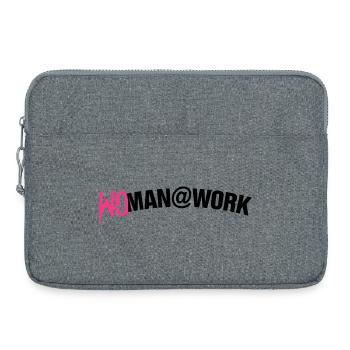 Woman at work - Laptoptasche 15" - Grau meliert - Vorne