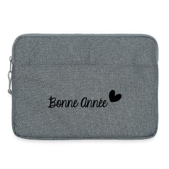 BONNE ANNEE. SAINT SYLVESTRE. NOUVELLE ANNÉE - Sacoche pour ordinateur portable 15 pouces - gris chiné - Devant
