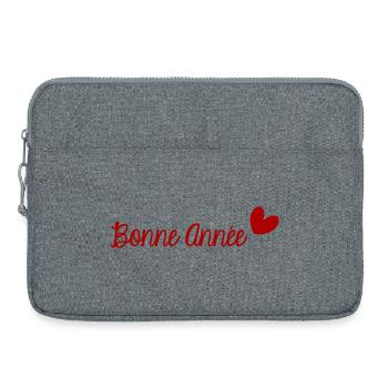 BONNE ANNEE. SAINT SYLVESTRE. NOUVELLE ANNÉE - Sacoche pour ordinateur portable 15 pouces - gris chiné - Devant