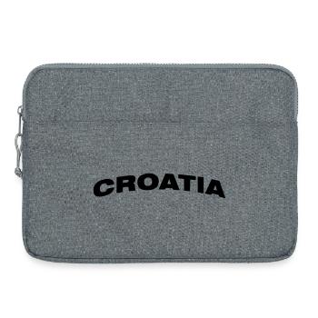 Croatie (Hrvatska) - Sacoche pour ordinateur portable 15 pouces - gris chiné - Devant