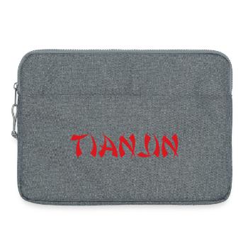 TIANJIN, Chine - Sacoche pour ordinateur portable 15 pouces - gris chiné - Devant