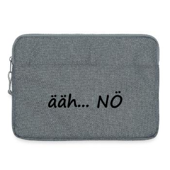 ääh... NÖ - Laptoptasche 15" - Grau meliert - Vorne