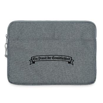 Ein Prosit der Gemütlichkeit - Laptop bag 15" - heather grey - Front