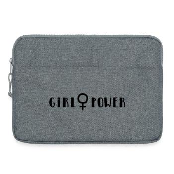Le pouvoir des filles - Sacoche pour ordinateur portable 15 pouces - gris chiné - Devant