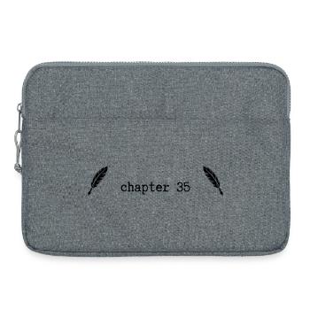 chapitre 35 : Anniversaire - Sacoche pour ordinateur portable 15 pouces - gris chiné - Devant