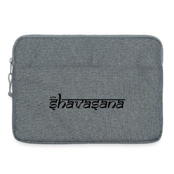 OM SHAVASANA - Laptoptasche 15" - Grau meliert - Vorne
