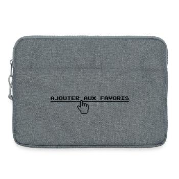 ajouter aux favoris - Sacoche pour ordinateur portable 15 pouces - gris chiné - Devant