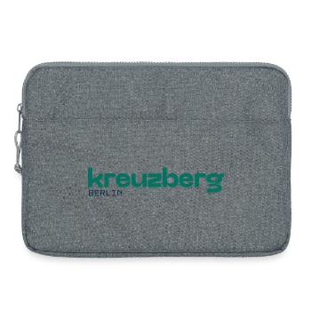 Berlin Kreuzberg - Simples, schönes Design - Laptoptasche 15" - Grau meliert - Vorne