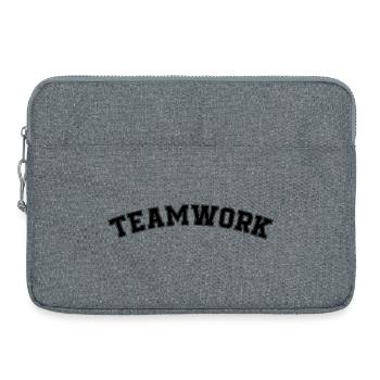 travail d’Équipe - Sacoche pour ordinateur portable 15 pouces - gris chiné - Devant