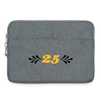 2541614 14743929 silver wedding - Laptop bag 15" - heather grey - Front