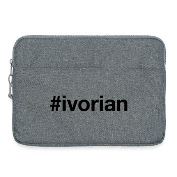 Hashtag ivoirien Côte d’Ivoire - Sacoche pour ordinateur portable 15 pouces - gris chiné - Devant