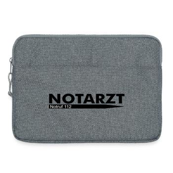 Notarzt Notruf 112 - Laptoptasche 15" - Grau meliert - Vorne