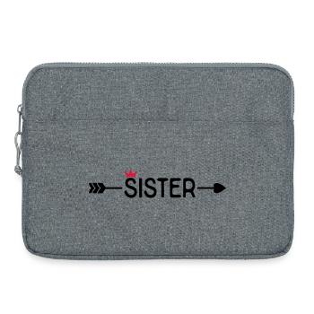 Sœur - Sacoche pour ordinateur portable 15 pouces - gris chiné - Devant