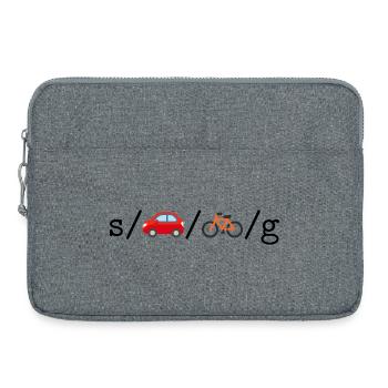 Substitute cars for bikes, globally; Perl edition - Laptop bag 15" - heather grey - Front