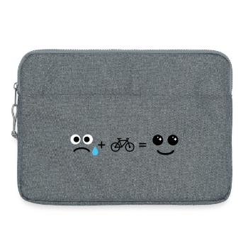 Oeil en forme de larme bleue sous les étoiles - Sacoche pour ordinateur portable 15 pouces - gris chiné - Devant