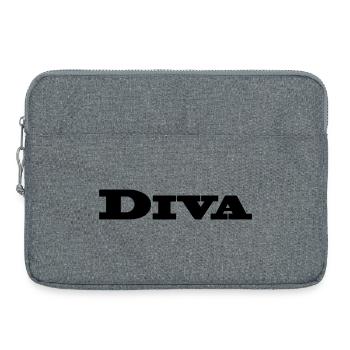diva - Sacoche pour ordinateur portable 15 pouces - gris chiné - Devant