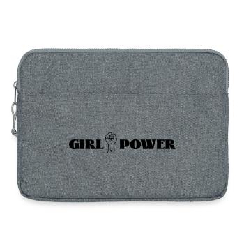 Le pouvoir des filles - Sacoche pour ordinateur portable 15 pouces - gris chiné - Devant