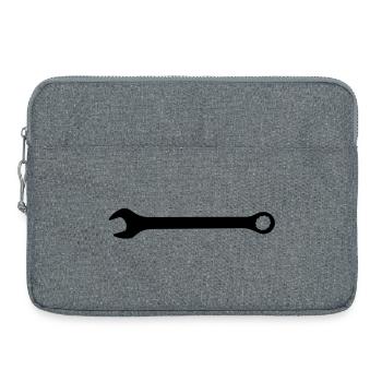 wrench tool profession - Laptop bag 15" - heather grey - Front
