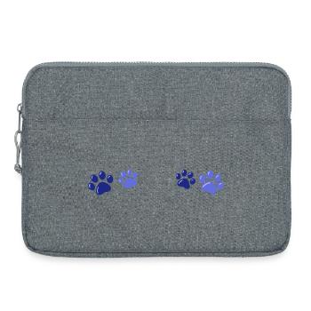 Blue Animal Prints - Laptop bag 15" - heather grey - Front