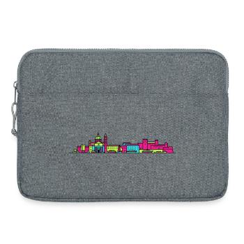 Bari City Skyline Old Town Modern Line Art - Laptoptasche 15" - Grau meliert - Vorne