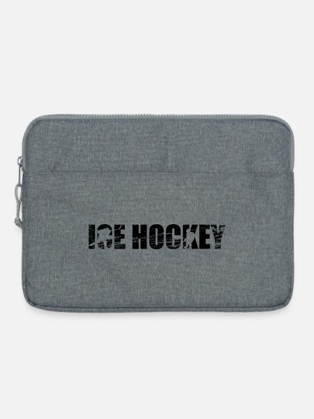 Eishockeyspieler - Laptoptasche 15" - Grau meliert