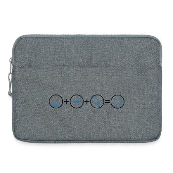 Icônes Eau Vent Planche à voile - Sacoche pour ordinateur portable 15 pouces - gris chiné - Devant